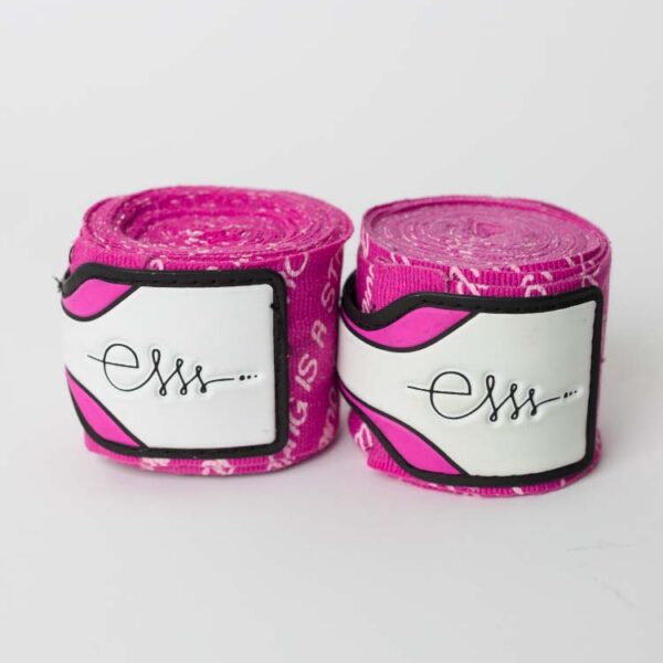 Strong is A State of Mind Pink Hand Wraps